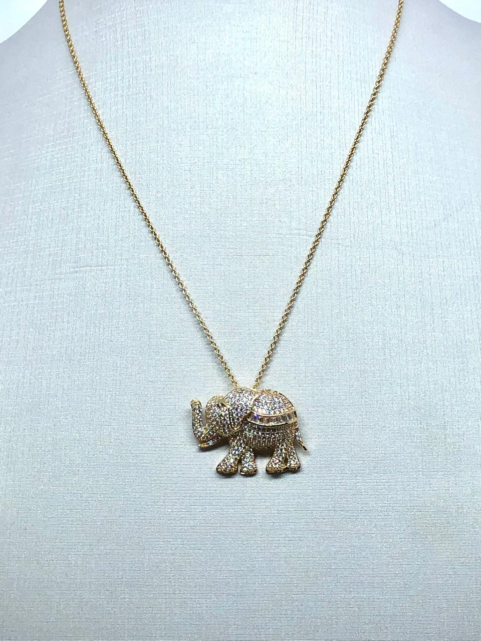 Elephant Pendant Necklace