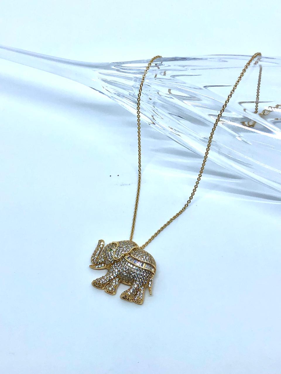 Elephant Pendant Necklace